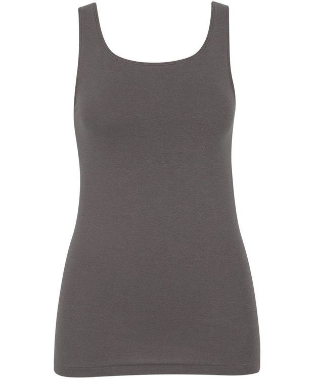 Wing あったかインナー オーガニックコットン混 やわらかくやさしい肌ざわり 【綿の贅沢オーガニック】 綿混 保温性 ノースリーブ 秋 冬 EL4131 ウイング／ワコール グレー