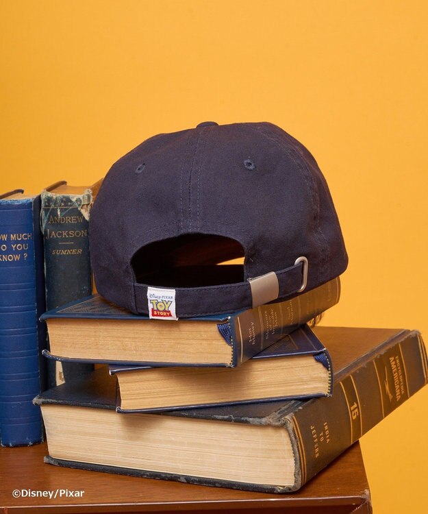 AMERICAN HOLIC 【TOY STORY】ヴィンテージ加工サインロゴCAP Navy