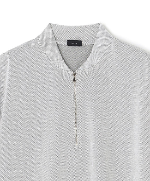 JOSEPH HOMME スビンギザカノコ　ハーフジップ ライトグレー系