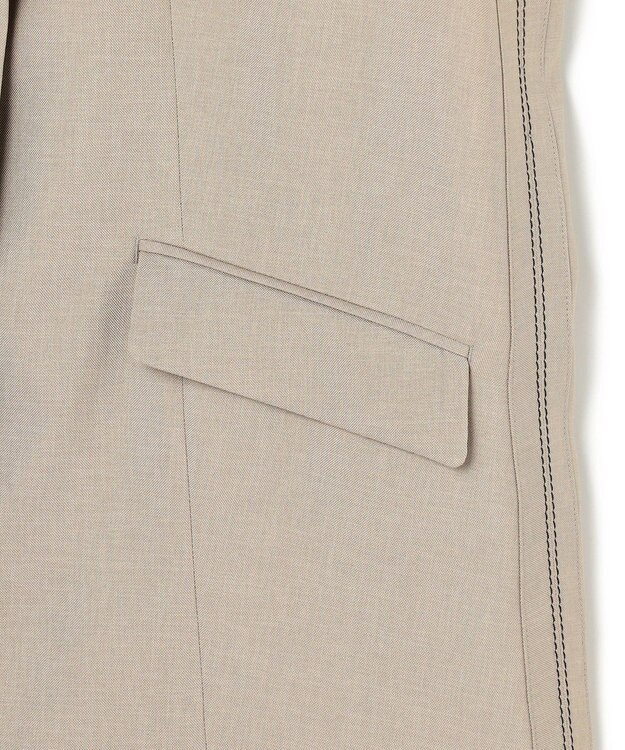 ICB L 【WEB＆一部店舗限定】SerikaWorsted  テーラードジレ ベージュカーキ系