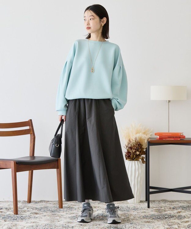 AMERICAN HOLIC 袖タックポンチプルオーバー Sax