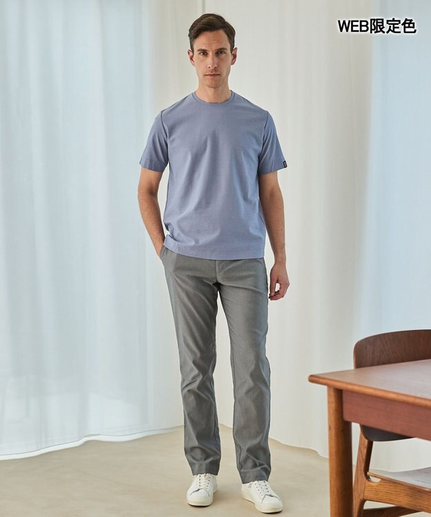 GOTAIRIKU キングサイズ登場【サラサラ/高通気】仕事で着られる 鹿の子 BIZ Tシャツ ペールブルー/WEB限定/26年新色