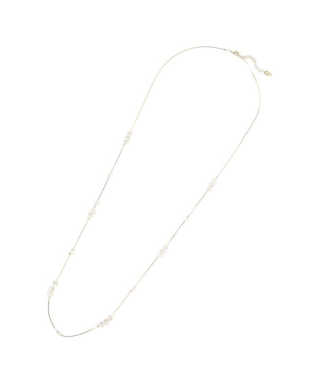 YECCA VECCA パールMIXロングネックレス Silver