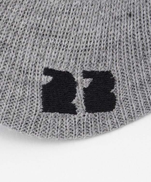 23区GOLF 【MEN】ツバ付きニット キャップ ライトグレー系