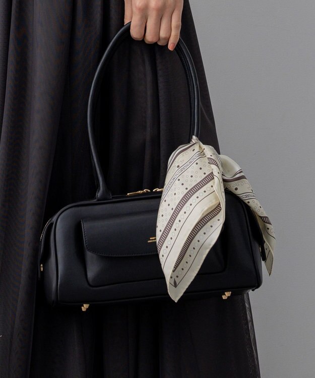 23区 【先行予約】フラップポケット ボストンバッグ ブラック系