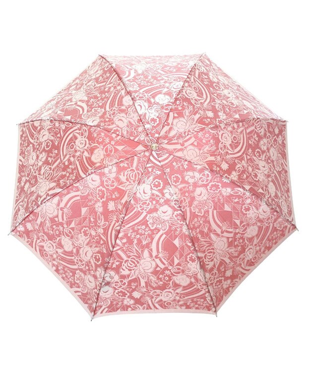 槇田商店 Kirie 更紗 ルージュ 折りたたみ傘 赤