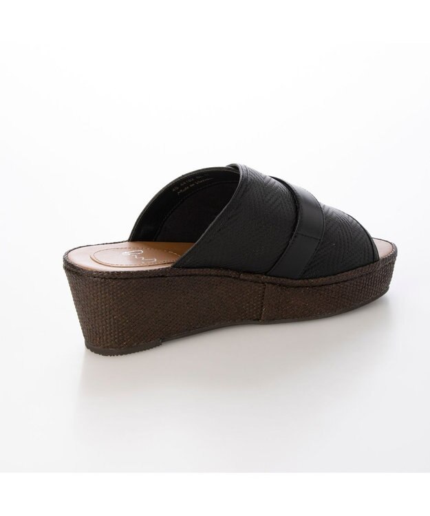 ing <ing>バックルデザインミュールサンダル ブラック