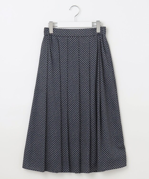 自由区 【セットアップ対応・洗える】サテンアムンゼン スカート ネイビー系