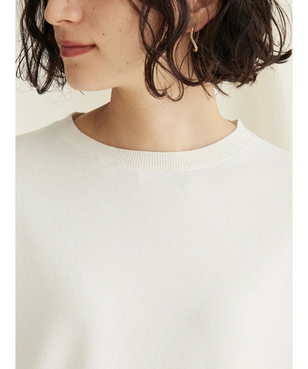 CRAFT STANDARD BOUTIQUE 袖ボリュームニットプルオーバー Ivory