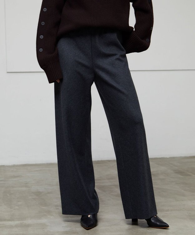 BEIGE， MONTAIGNE / ウエストゴムウールワイドパンツ C.Gary