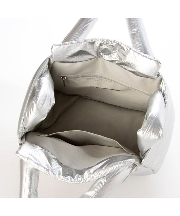 UNBILLION カシュカシュ cachecache / 2wayパフィーミニトートバッグ シルバー