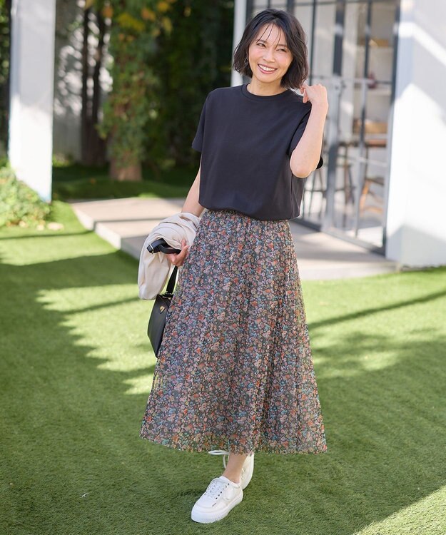 ANY 【11色展開/UVケア/接触冷感】プレミアムベーシック半袖Ｔシャツ ブラック