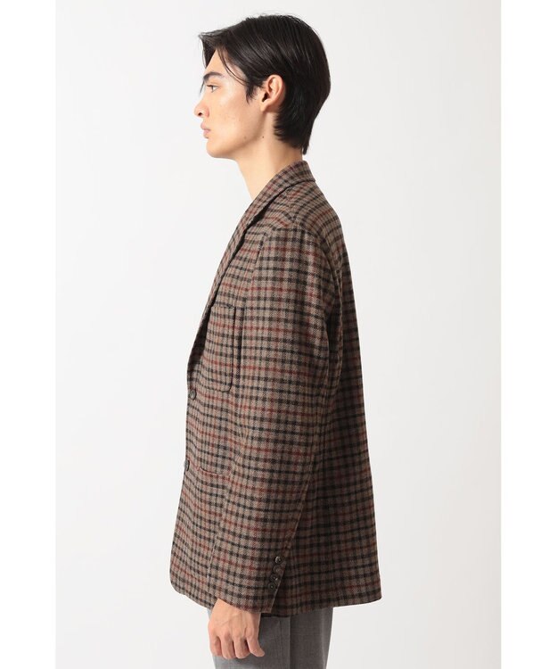 DAKS カジュアルハウスツイード テーラードブレザー ハウスチェック