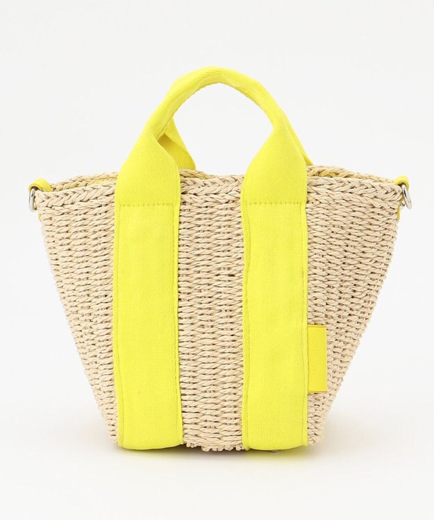 LA BAGAGERIE 【maison vert】【ペーパー素材使用】2WAYかごバッグ イエロー