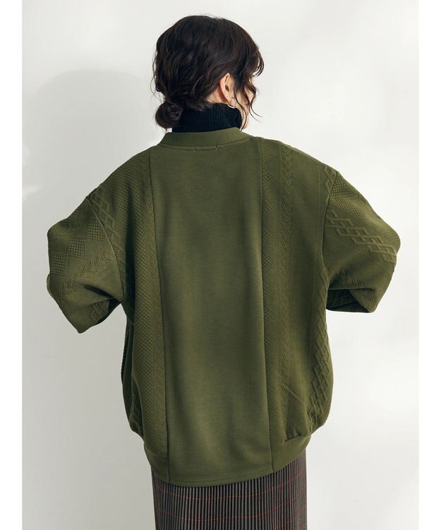 CRAFT STANDARD BOUTIQUE JQカット切り替えカーディガン1 Khaki