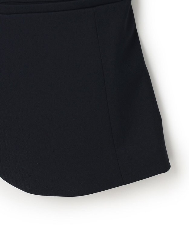 ICB 【洗える】 37.5TRストレッチ ノーカラージャケット ネイビー系