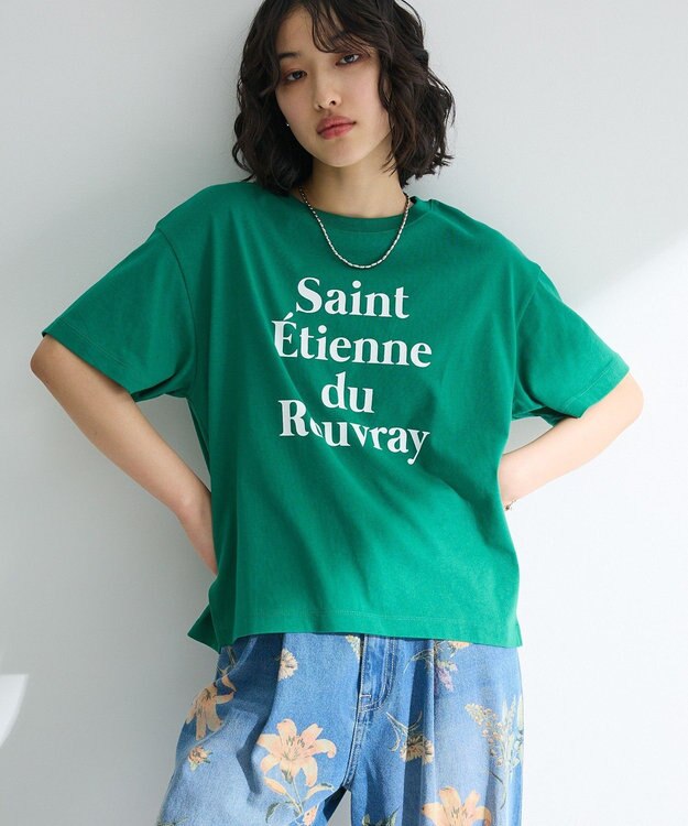 Green Parks 多段フェミニンロゴボックスＴシャツ