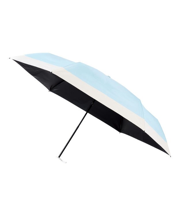 MOONBAT 【遮光100％/３秒で折りたためる日傘】晴雨兼用 折りたたみ傘 ウラワザ バイカラー ペールスカイ