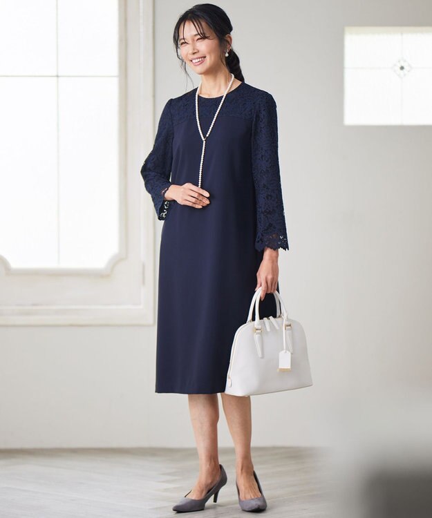 23区 サブバッグ付き 2WAYラウンド トートバッグ ホワイト系