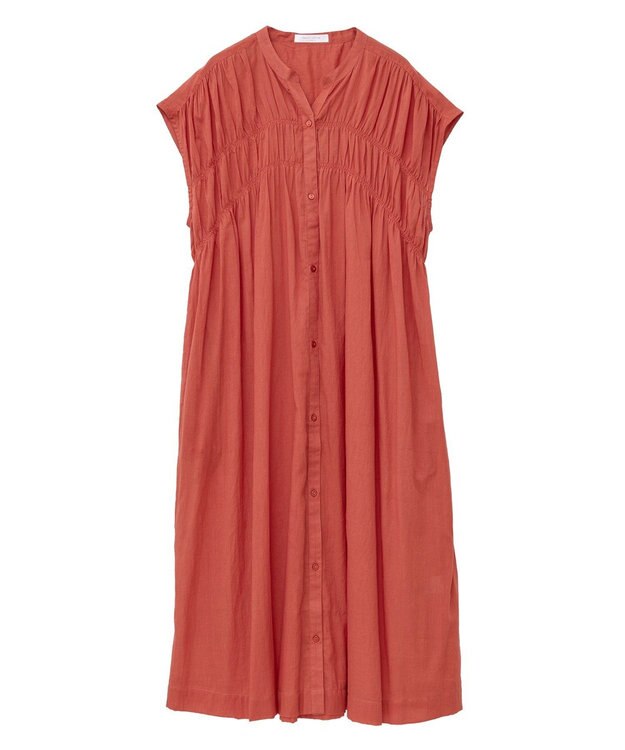 Green Parks Ｉ　シャーリングワンピース Stripe Navy