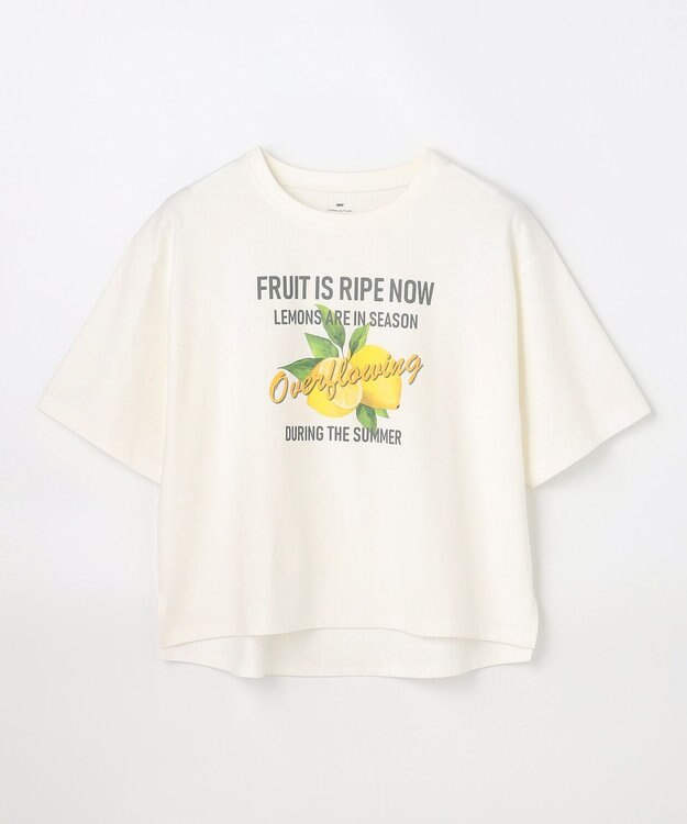 ANY L ANYファンクションロゴTシャツ オフレモン