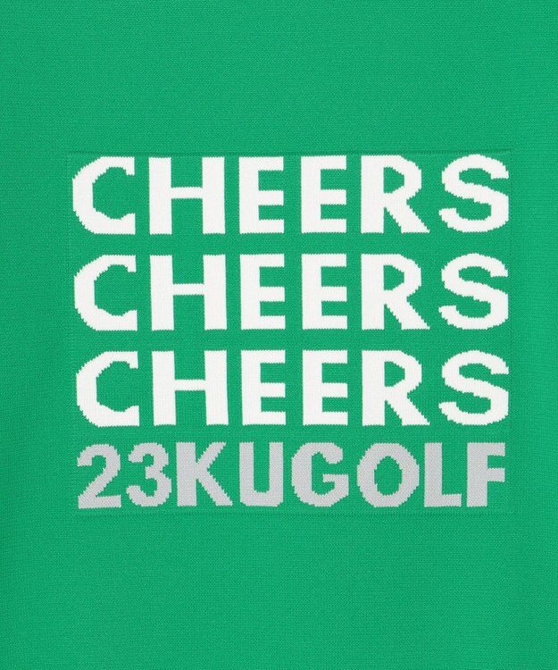 23区GOLF 軽量さが自慢！【WOMEN】ＣＨＥＥＲＳ ロゴニット グリーン系