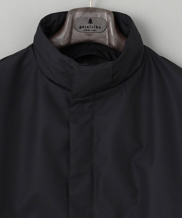 GOTAIRIKU 【防水/軽量/シワになりにくい】ラスタードビーメモリーラミネーションコート_スタンドカラー(24年モデル) ブラック系8
