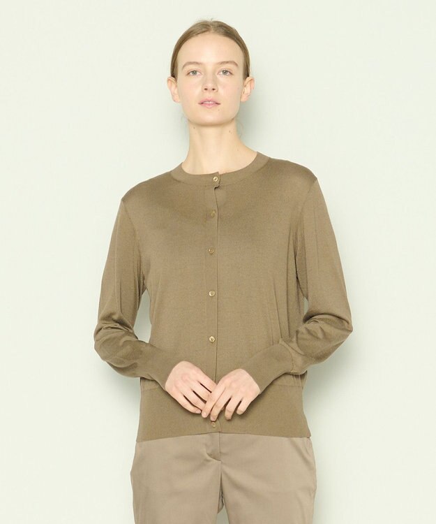 JOSEPH シルクコットン　カーディガン Frozen Mocha