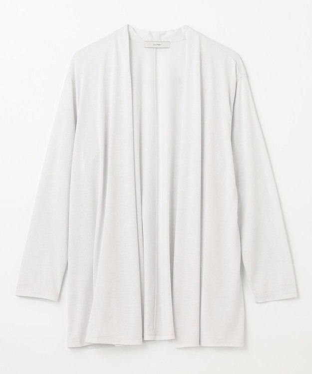 ANY 【接触冷感/UVケア/吸水速乾】長袖シアーカーディガン アイスグレー