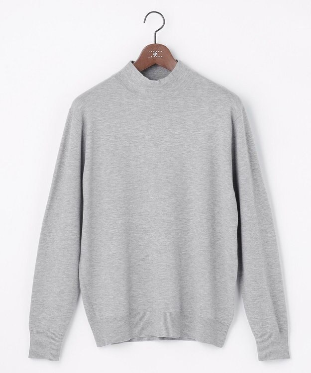 JOSEPH ABBOUD 【チクチクしない/イージーケア/3シーズン対応/サスティナブル】SNOWY モックネックニット ライトグレー系