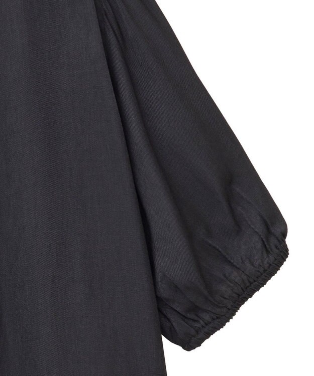 CRAFT STANDARD BOUTIQUE バックレースアップバルーンスリーブブラウス Black