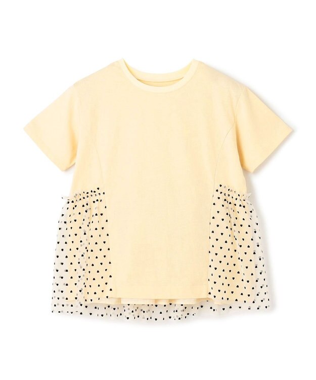 UNFILO 【110-150cm】アソート コンビTシャツ イエロー[裾チュール]