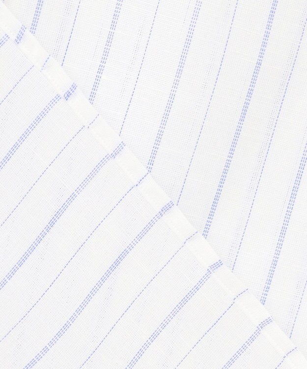 J.PRESS MEN 【WEB・一部店舗限定】コットンリネンオルタネートストライプ シャツ / レギュラー サックスブルー系1
