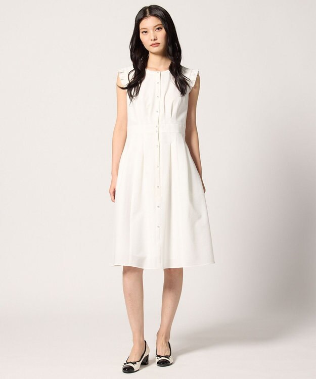 TOCCA 【洗える・UVカット・吸水速乾・消臭】FLAPPING OF BUTTERFLY  ドレス アイボリー系