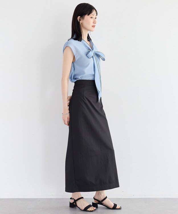 YECCA VECCA ロングナロースカート Black