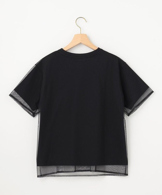 組曲 チュールロゴ Ｔシャツ ブラック系