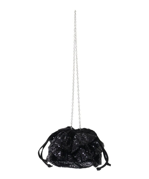 Green Parks ＥＴＳ．スパンコールショルダーバッグ Black