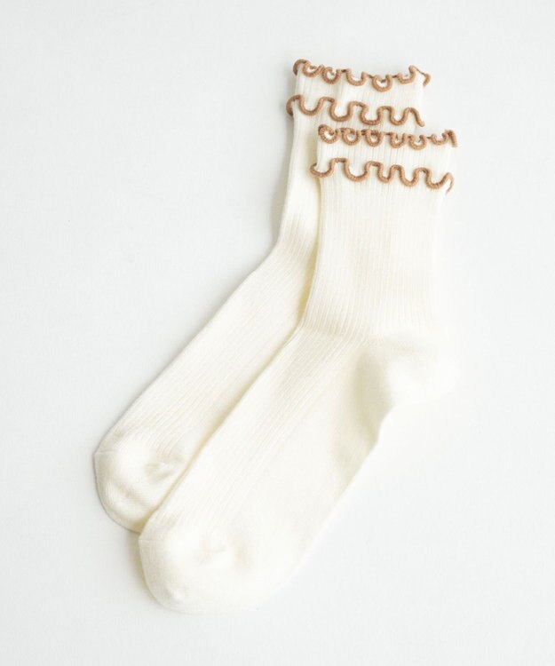 WEGO ダブルメローソックス ホワイトその他