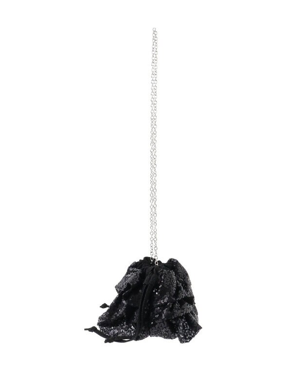 Green Parks ＥＴＳ．スパンコールショルダーバッグ Black