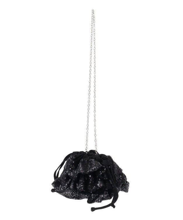 Green Parks ＥＴＳ．スパンコールショルダーバッグ Black