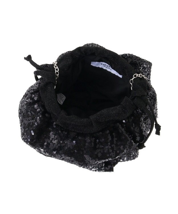Green Parks ＥＴＳ．スパンコールショルダーバッグ Black