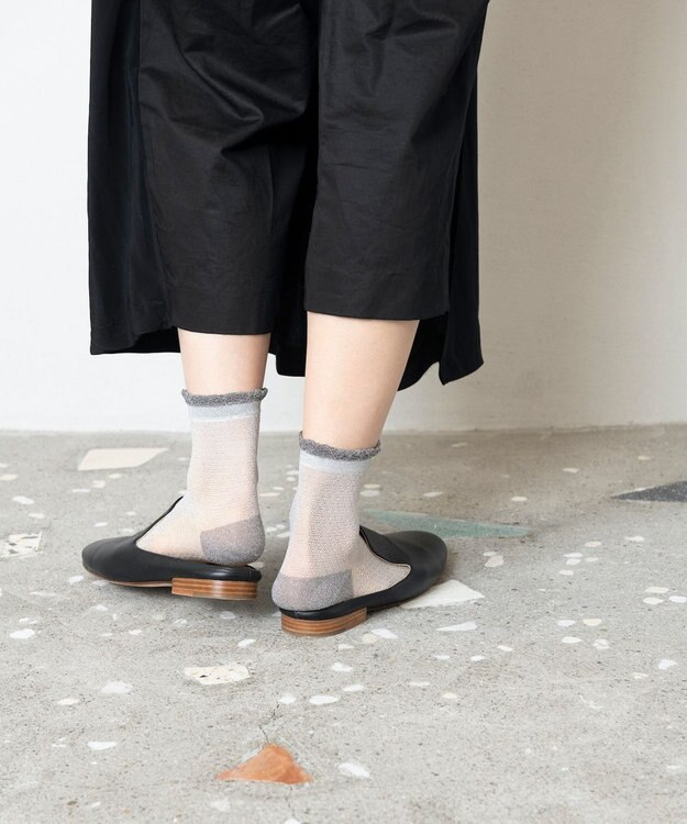 TRICOTE SHEER BUMPY SOCKS / シアーバンピソックス 90WHITE