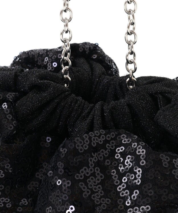 Green Parks ＥＴＳ．スパンコールショルダーバッグ Black