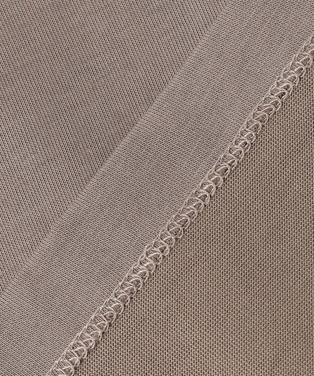 組曲 【汗ジミ防止・撥水】GIZAプレーティング天竺 袖フレア Tシャツ ブラウン系