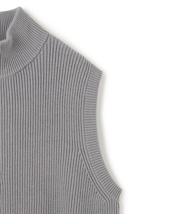 UNFILO MENS スウェットライク ジップベスト [24年秋冬商品] ライトグレー