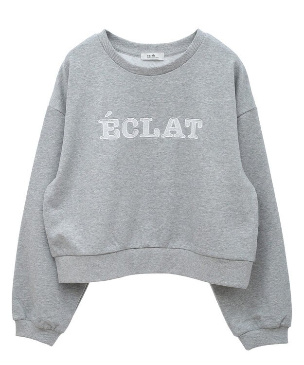 earth music&ecology ＳＥＴ２点レースロゴプルオーバー＋チュールワンピ Light Gray