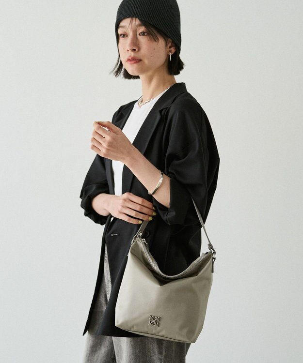 russet クラウズナイロン2WAYミニショルダーバッグ(CE-1683) Gray