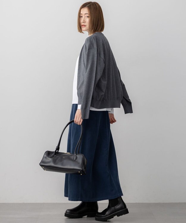 23区 【洗える】オータムシャイニー ニット ブルゾン グレー系