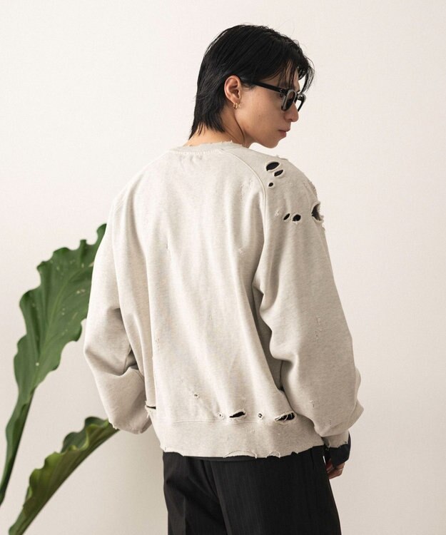 WEGO ショートダメージプルオーバー オフホワイト