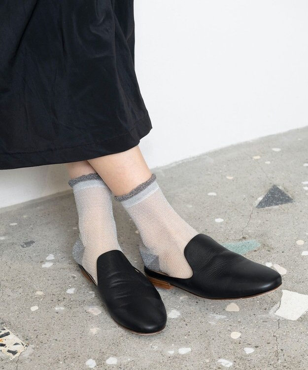 TRICOTE SHEER BUMPY SOCKS / シアーバンピソックス 90WHITE